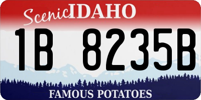ID license plate 1B8235B
