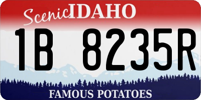 ID license plate 1B8235R