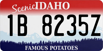 ID license plate 1B8235Z