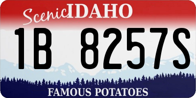 ID license plate 1B8257S