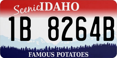 ID license plate 1B8264B