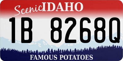ID license plate 1B8268Q