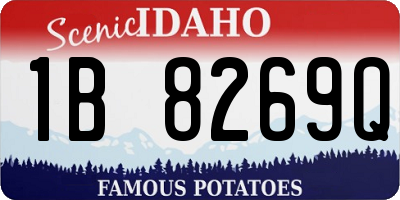 ID license plate 1B8269Q