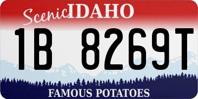 ID license plate 1B8269T