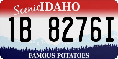 ID license plate 1B8276I