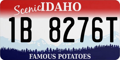 ID license plate 1B8276T