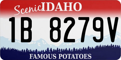 ID license plate 1B8279V