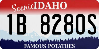 ID license plate 1B8280S