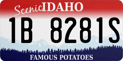 ID license plate 1B8281S