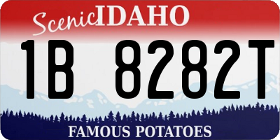 ID license plate 1B8282T