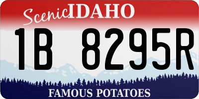 ID license plate 1B8295R