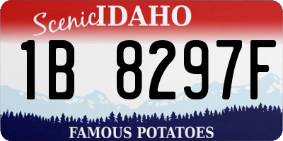 ID license plate 1B8297F