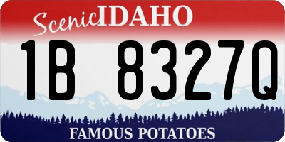 ID license plate 1B8327Q