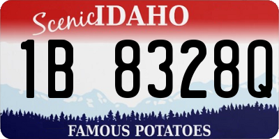 ID license plate 1B8328Q