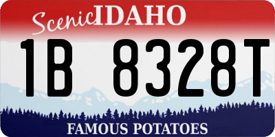 ID license plate 1B8328T