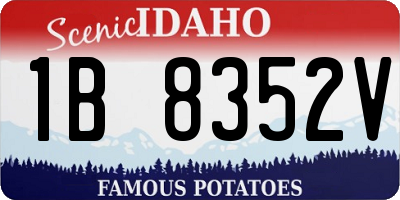 ID license plate 1B8352V