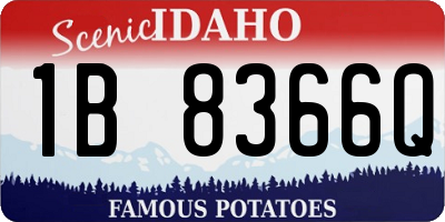 ID license plate 1B8366Q