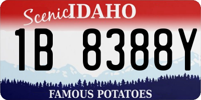 ID license plate 1B8388Y