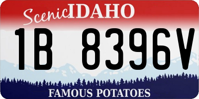 ID license plate 1B8396V