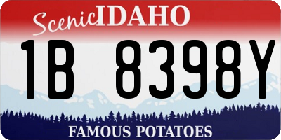 ID license plate 1B8398Y