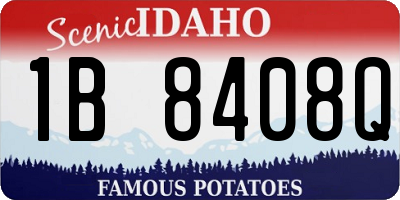 ID license plate 1B8408Q