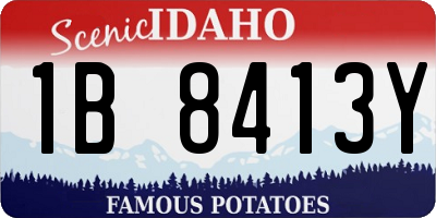 ID license plate 1B8413Y