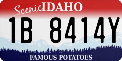 ID license plate 1B8414Y