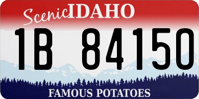 ID license plate 1B8415O