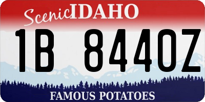 ID license plate 1B8440Z