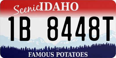 ID license plate 1B8448T