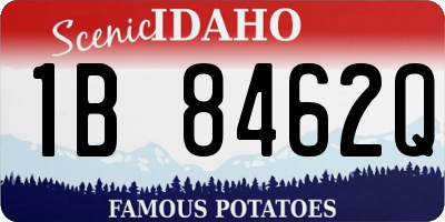 ID license plate 1B8462Q