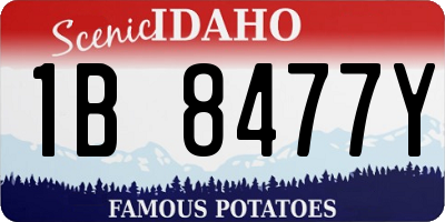 ID license plate 1B8477Y