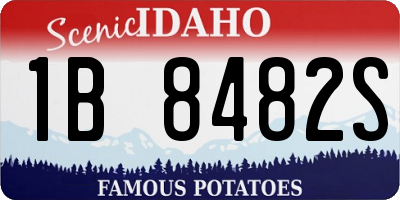 ID license plate 1B8482S
