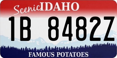 ID license plate 1B8482Z