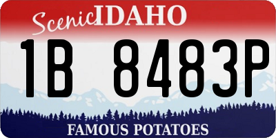 ID license plate 1B8483P