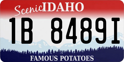 ID license plate 1B8489I