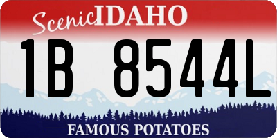 ID license plate 1B8544L