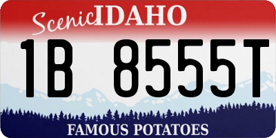 ID license plate 1B8555T