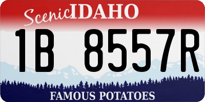 ID license plate 1B8557R