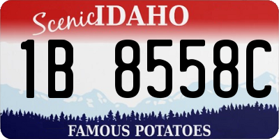 ID license plate 1B8558C