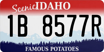 ID license plate 1B8577R