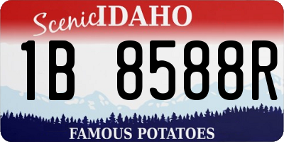 ID license plate 1B8588R