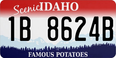 ID license plate 1B8624B