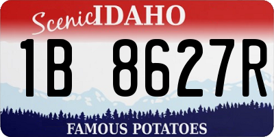 ID license plate 1B8627R