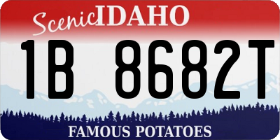 ID license plate 1B8682T