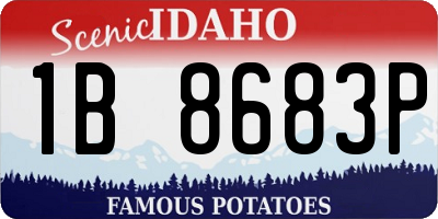 ID license plate 1B8683P