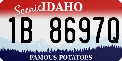 ID license plate 1B8697Q