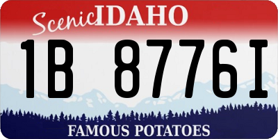 ID license plate 1B8776I