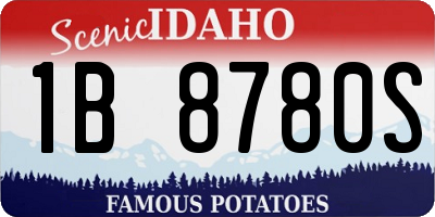 ID license plate 1B8780S