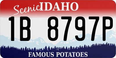 ID license plate 1B8797P